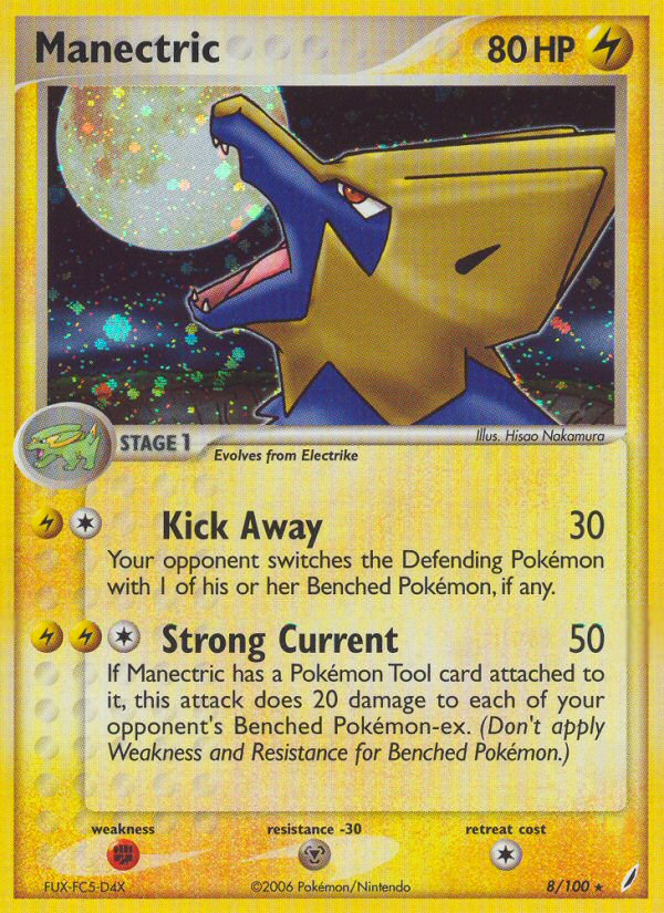 Manectric (8/100) [EX: Crystal Guardians] | North Game Den