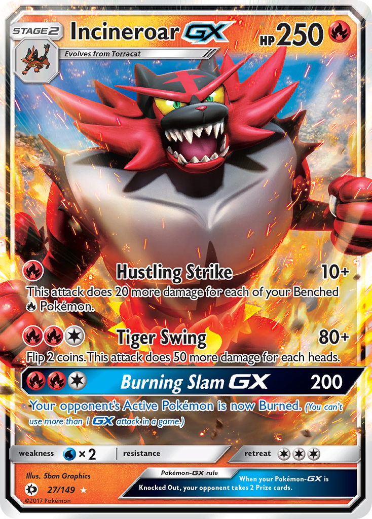 Incineroar GX (27/149) (Jumbo Card) [Sun & Moon: Base Set] | North Game Den