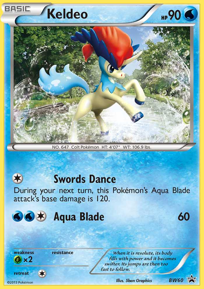 Keldeo (BW60) [Black & White: Black Star Promos] | North Game Den