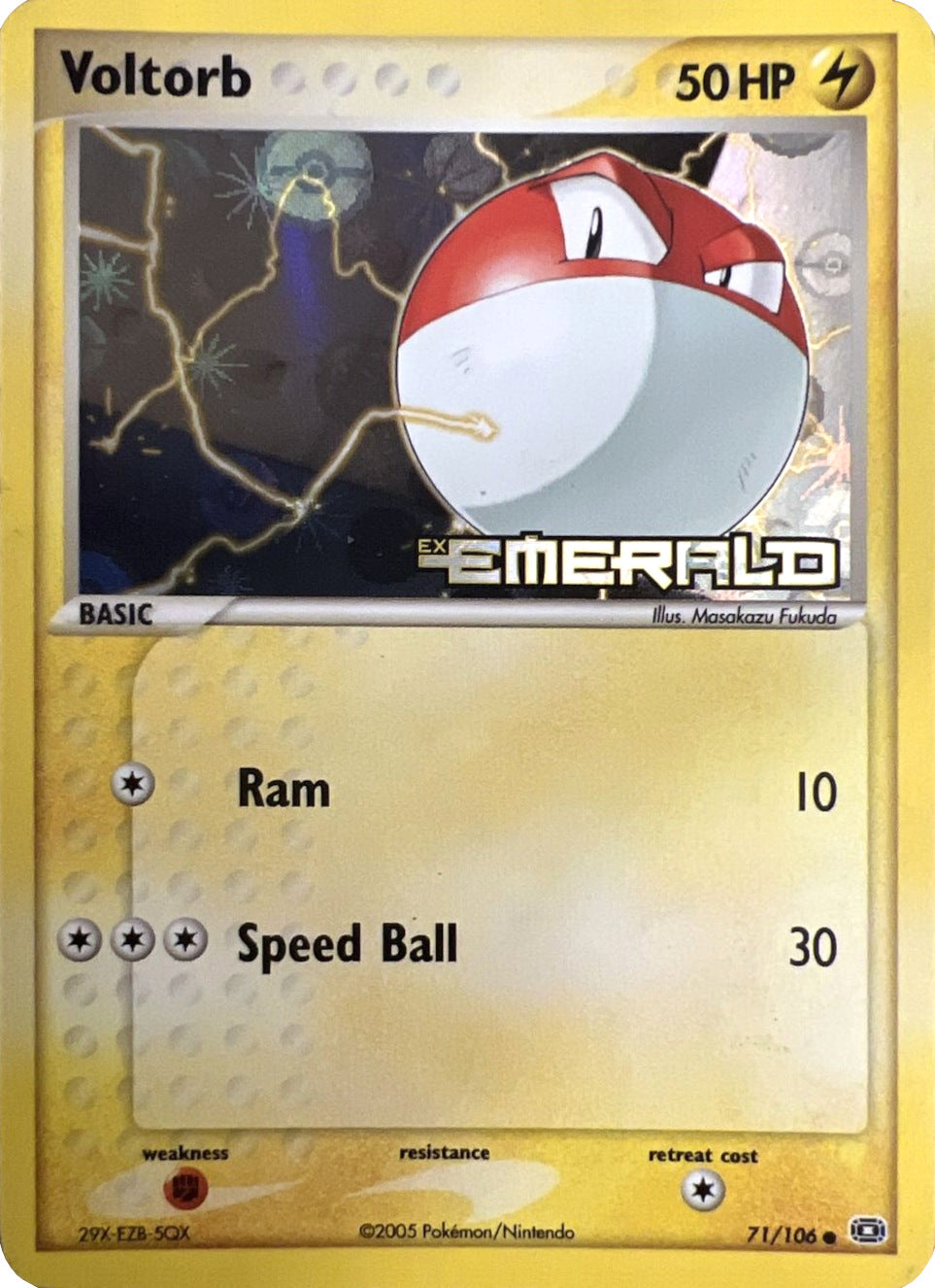 Voltorb (71/106) (Stamped) [EX: Emerald] | North Game Den