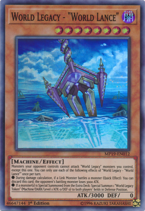 World Legacy - "World Lance" [MP19-EN012] Super Rare | North Game Den