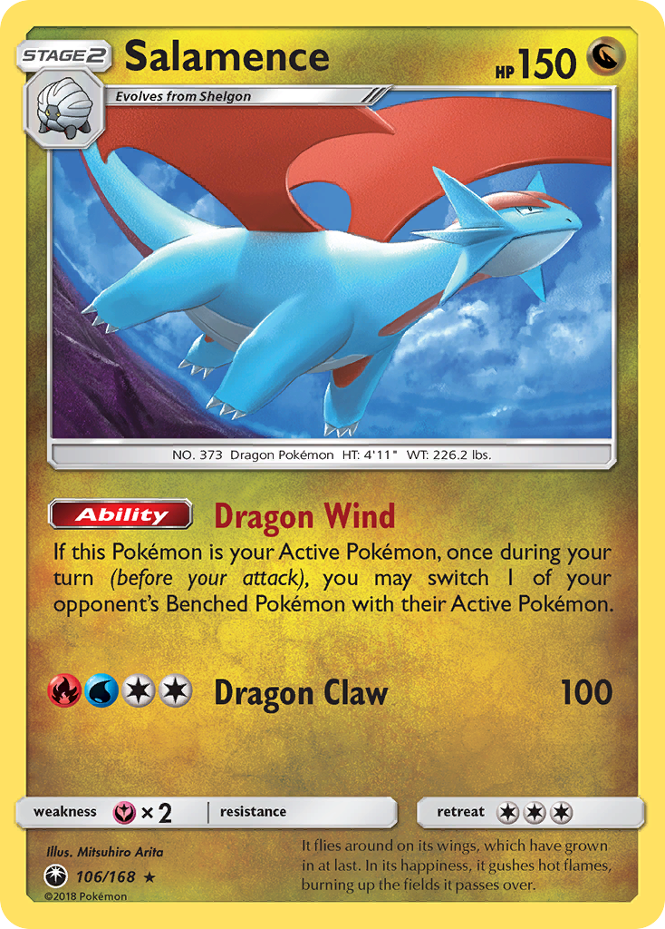 Salamence (106/168) [Sun & Moon: Celestial Storm] | North Game Den