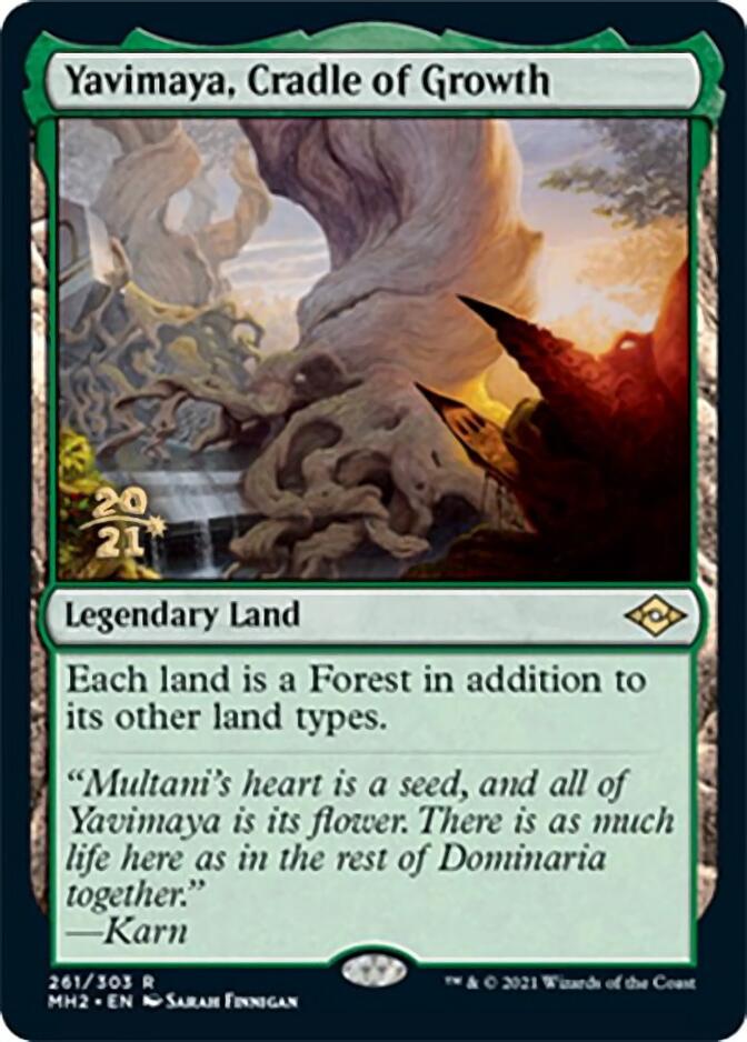 Yavimaya, Cradle of Growth [Modern Horizons 2 Prerelease Promos] | North Game Den