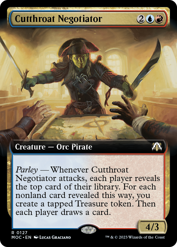 Cutthroat Negotiator (Extended Art) [March of the Machine Commander] | North Game Den