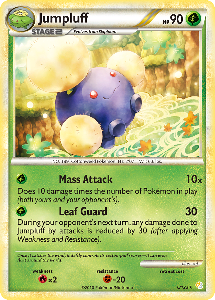 Jumpluff (6/123) [HeartGold & SoulSilver: Base Set] | North Game Den
