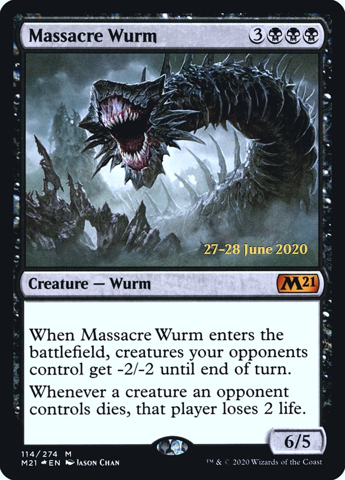 Massacre Wurm  [Core Set 2021 Prerelease Promos] | North Game Den