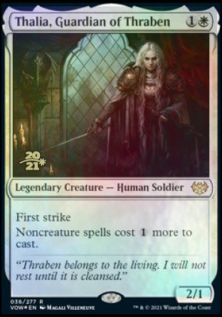 Thalia, Guardian of Thraben [Innistrad: Crimson Vow Prerelease Promos] | North Game Den