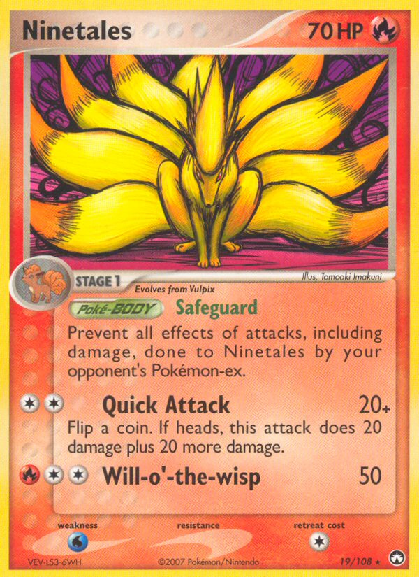 Ninetales (19/108) [EX: Power Keepers] | North Game Den