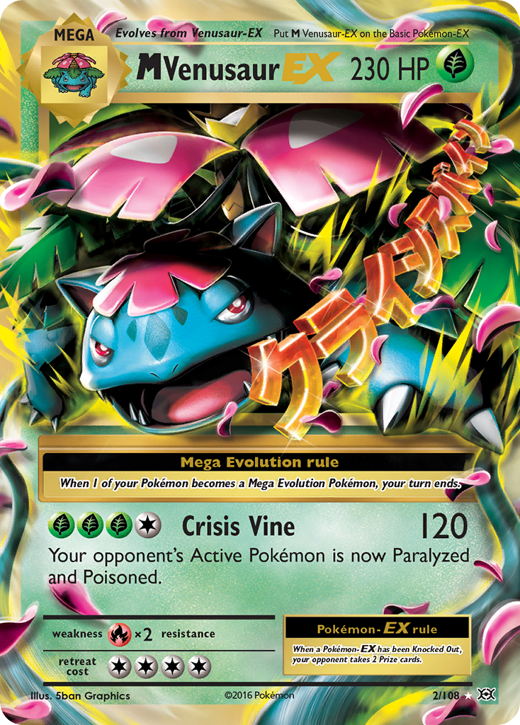 M Venusaur EX (2/108) [XY: Evolutions] | North Game Den