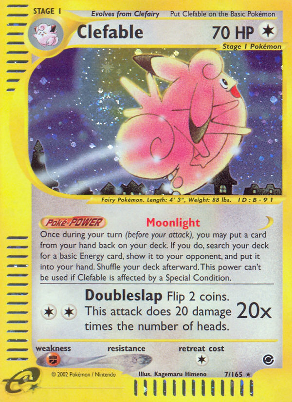 Clefable (7/165) [Expedition: Base Set] | North Game Den