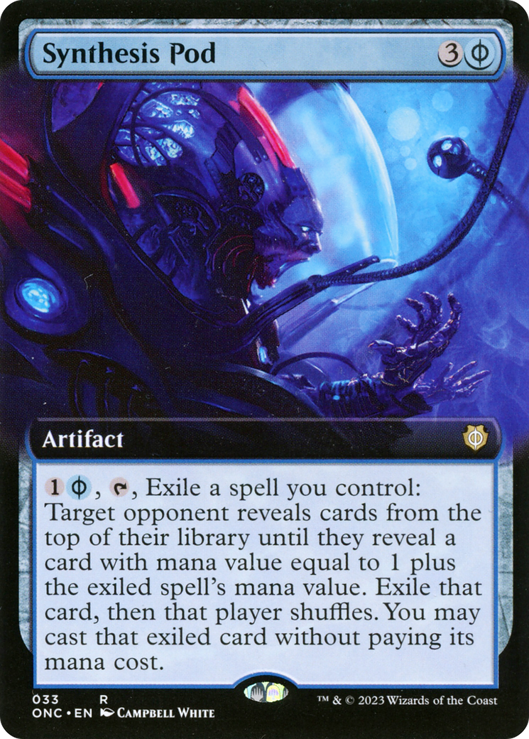 Synthesis Pod (Extended Art) [Phyrexia: All Will Be One Commander] | North Game Den