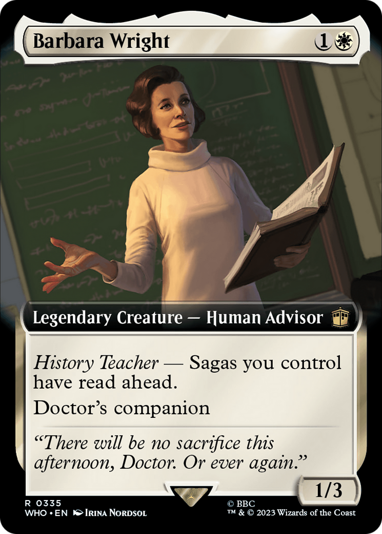Barbara Wright (Extended Art) [Doctor Who] | North Game Den