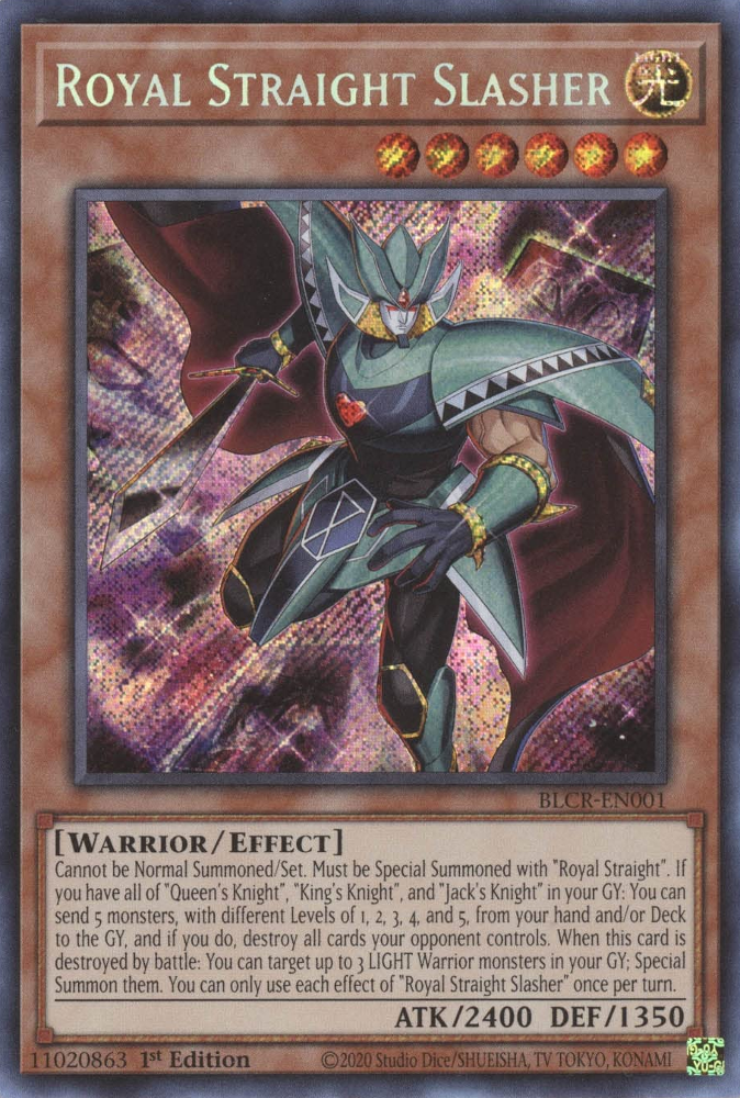 Royal Straight Slasher [BLCR-EN001] Secret Rare | North Game Den