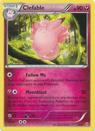 Clefable (28/30) [XY: Trainer Kit 1 - Wigglytuff] | North Game Den