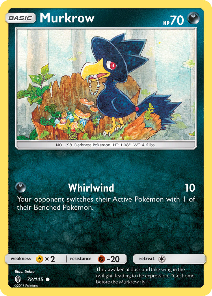 Murkrow (78/145) [Sun & Moon: Guardians Rising] | North Game Den