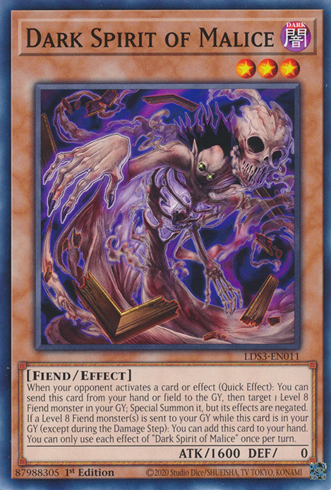 Dark Spirit of Malice [LDS3-EN011] Common | North Game Den