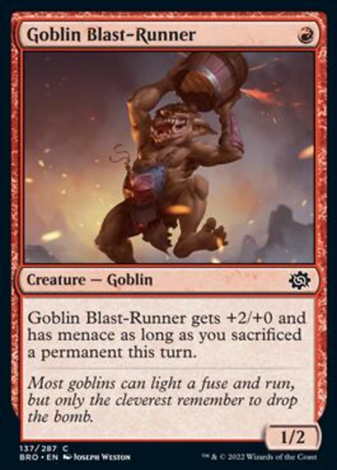 Goblin Blast-Runner [The Brothers' War] | North Game Den