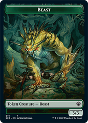 Beast // Beast Double-Sided Token [Starter Commander Decks] | North Game Den