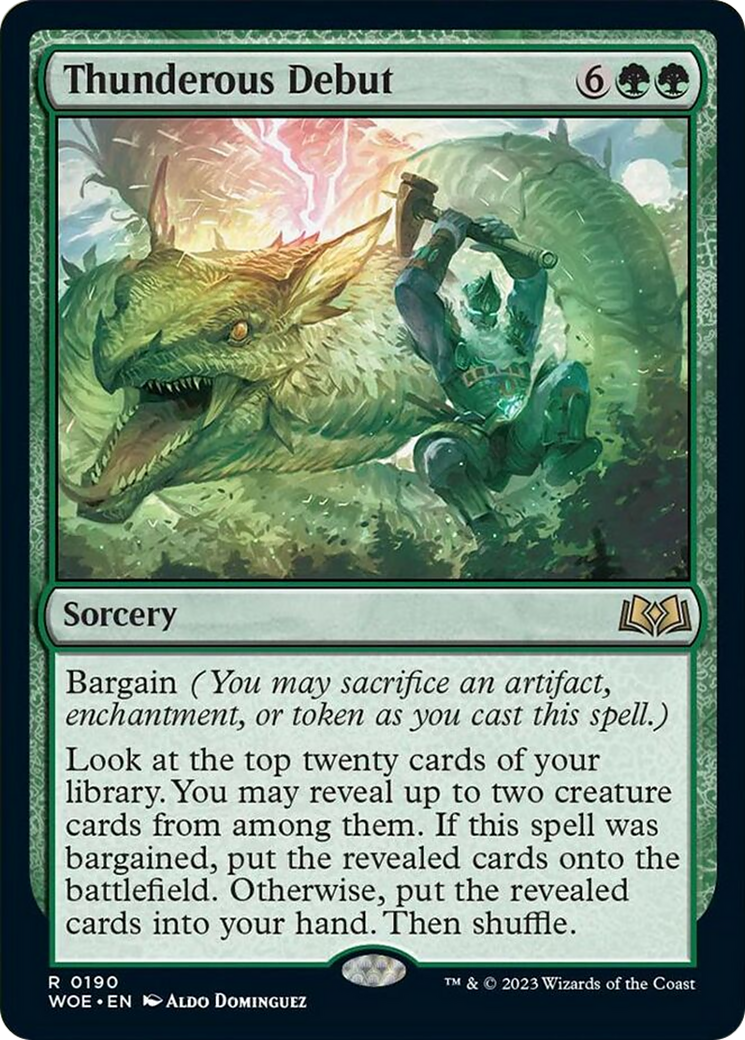 Thunderous Debut [Wilds of Eldraine] | North Game Den