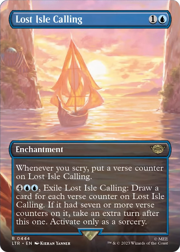 Lost Isle Calling (Borderless Alternate Art) [The Lord of the Rings: Tales of Middle-Earth] | North Game Den