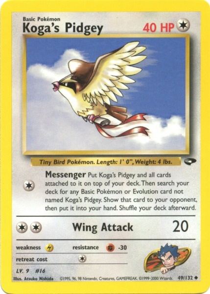 Koga's Pidgey (49/132) [Gym Challenge Unlimited] | North Game Den