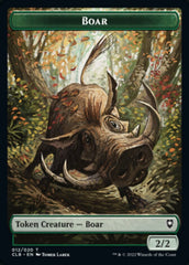 Treasure // Boar Double-sided Token [Commander Legends: Battle for Baldur's Gate Tokens] | North Game Den