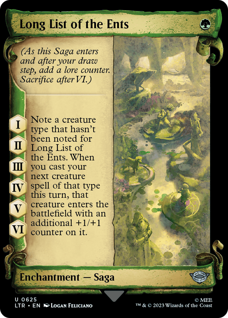 Long List of the Ents [The Lord of the Rings: Tales of Middle-Earth Showcase Scrolls] | North Game Den