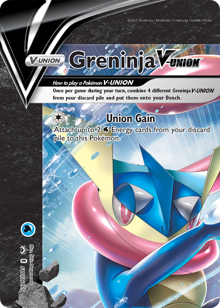 Greninja V-Union (SWSH155) [Sword & Shield: Black Star Promos] | North Game Den