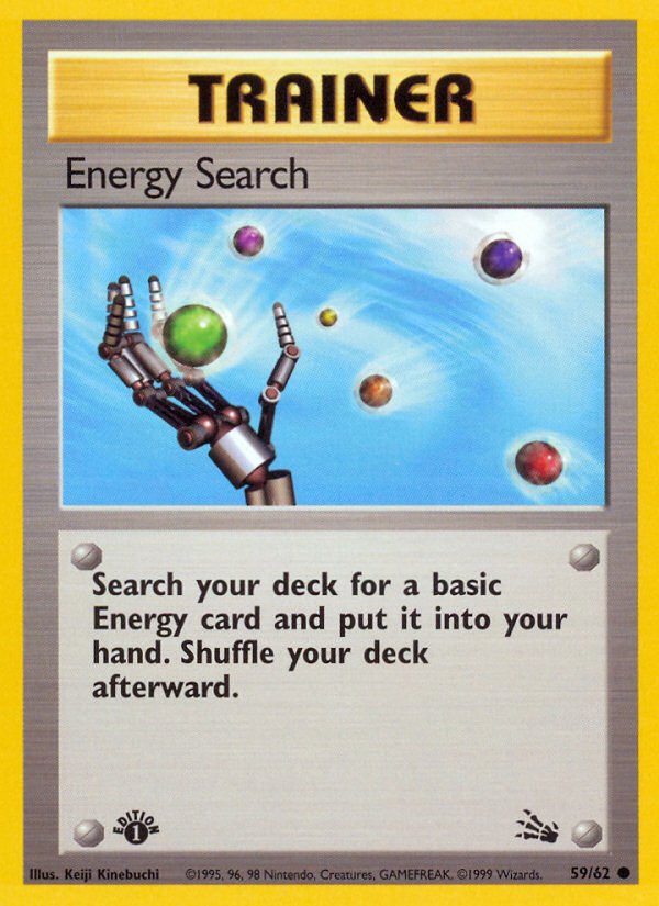 Energy Search (59/62) [Fossil 1st Edition] | North Game Den