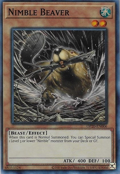 Nimble Beaver [OP20-EN006] Super Rare | North Game Den