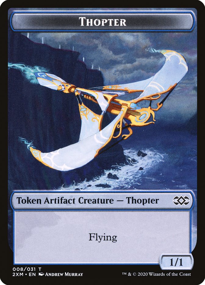 Myr (024) // Thopter (008) Double-sided Token [Double Masters Tokens] | North Game Den