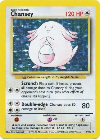 Chansey (3/102) [Base Set Unlimited] | North Game Den