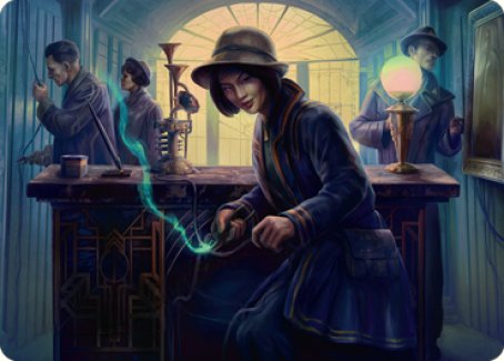 Wiretapping Art Card [Streets of New Capenna Art Series] | North Game Den