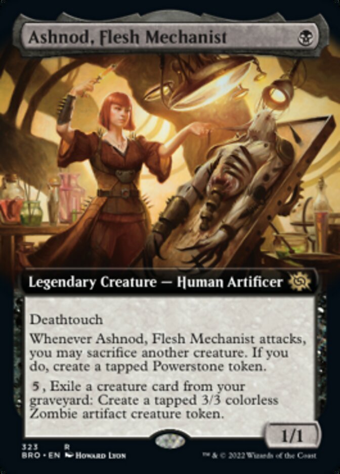 Ashnod, Flesh Mechanist (Extended Art) [The Brothers' War] | North Game Den