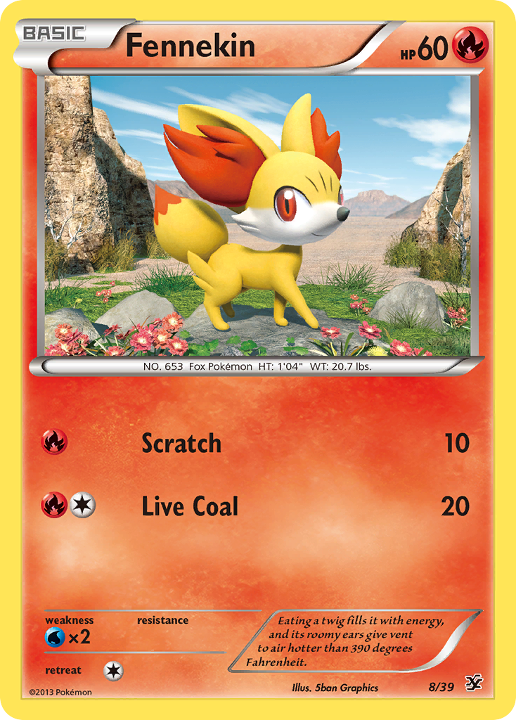 Fennekin (8/39) [XY: Kalos Starter Set] | North Game Den