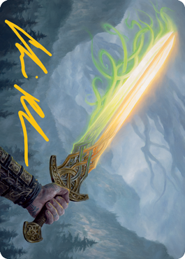 Sword of Hearth and Home Art Card (Gold-Stamped Signature) [Modern Horizons 2 Art Series] | North Game Den