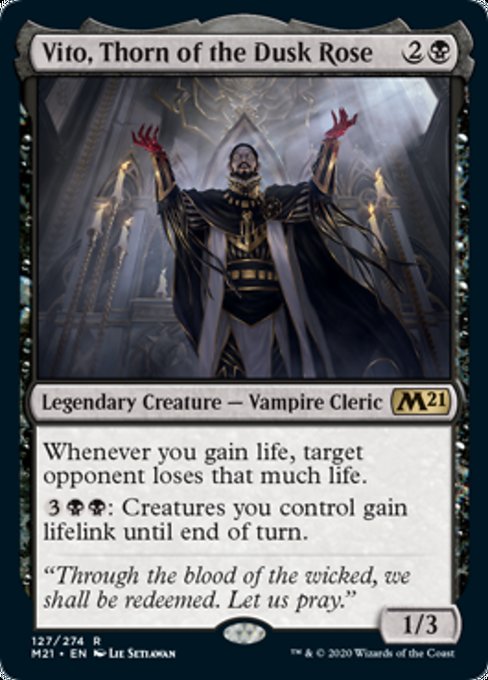 Vito, Thorn of the Dusk Rose [Core Set 2021] | North Game Den