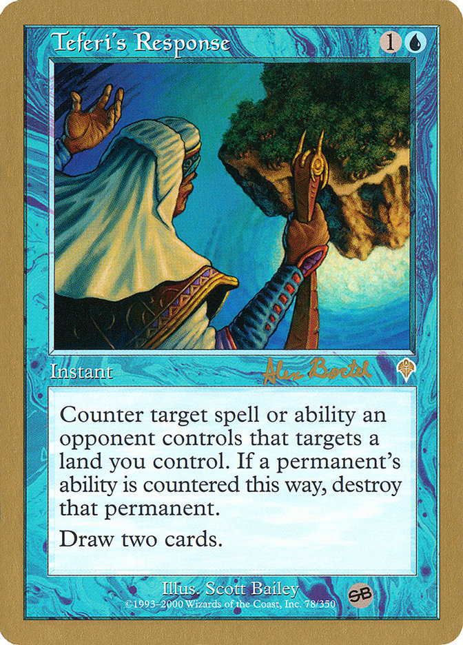 Teferi's Response (Alex Borteh) (SB) [World Championship Decks 2001] | North Game Den