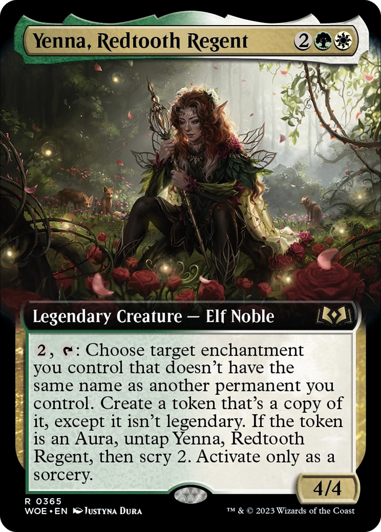 Yenna, Redtooth Regent (Extended Art) [Wilds of Eldraine] | North Game Den