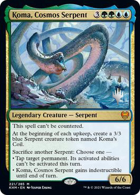 Koma, Cosmos Serpent [Kaldheim Promo Pack] | North Game Den