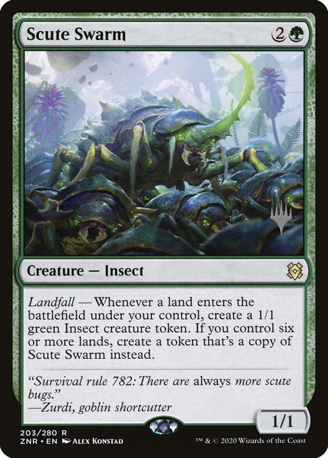 Scute Swarm (Promo Pack) [Zendikar Rising Promos] | North Game Den