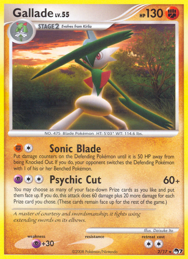 Gallade (2/17) [POP Series 7] | North Game Den