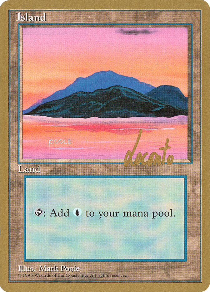 Island (ml369) (Michael Loconto) [Pro Tour Collector Set] | North Game Den