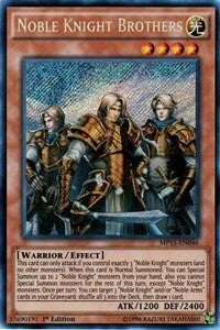 Noble Knight Brothers [MP15-EN046] Secret Rare | North Game Den