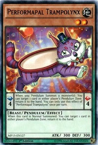 Performapal Trampolynx [MP15-EN127] Rare | North Game Den