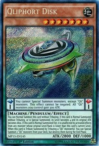 Qliphort Disk [MP15-EN145] Secret Rare | North Game Den