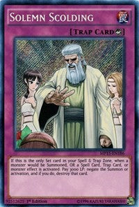 Solemn Scolding [MP15-EN186] Secret Rare | North Game Den