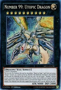 Number 99: Utopic Dragon [MP15-EN190] Secret Rare | North Game Den