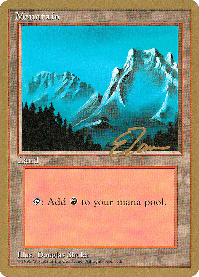 Mountain (et374) (Eric Tam) [Pro Tour Collector Set] | North Game Den