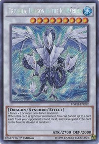 Trishula, Dragon of the Ice Barrier [HSRD-EN052] Secret Rare | North Game Den